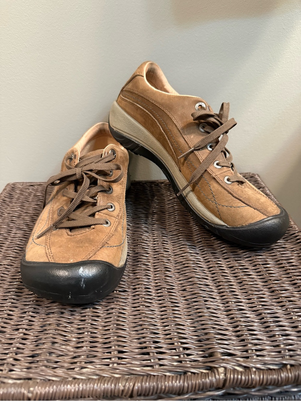 Keen Brown Suede Athletic Casual Lace-Up Sneakers